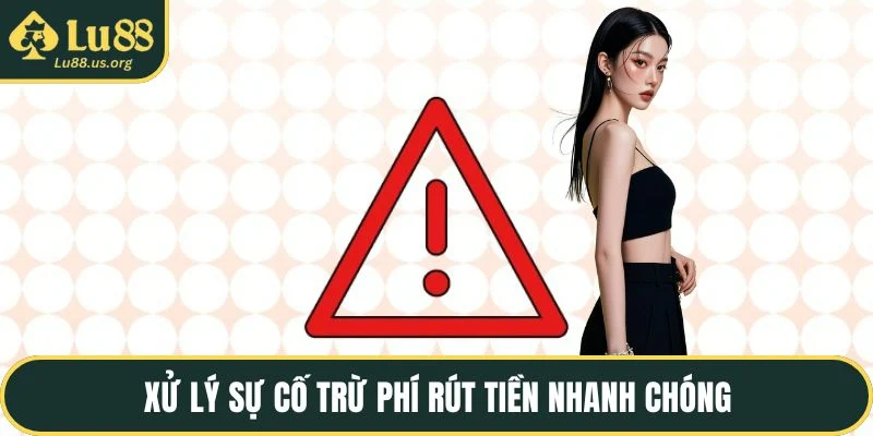 Xử lý sự cố trừ phí rút tiền nhanh chóng